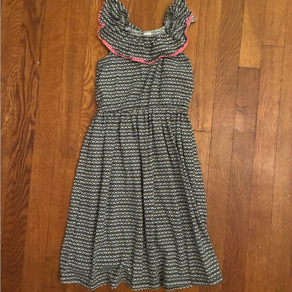 Carter's Black and White Dress with Pink Trim